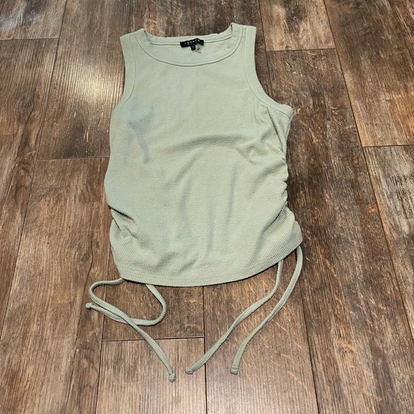 1. State Tops - 1. State Textured Tank Top in Soft Green